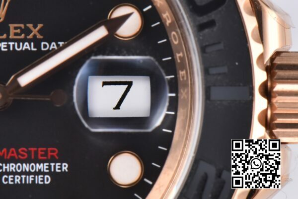 5 3 Rolex Yacht-Master 126655 Clean Factory 1:1 Best Edition Black Ceramic Bezel på Oysterflex Strap VR3235