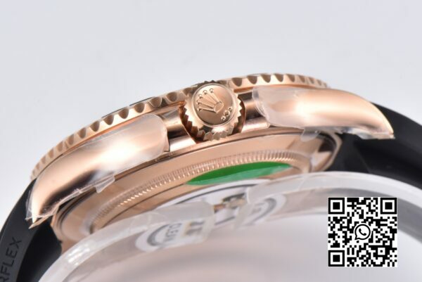 6 3 Rolex Yacht-Master 126655 Clean Factory 1:1 Best Edition Black Ceramic Bezel på Oysterflex Strap VR3235