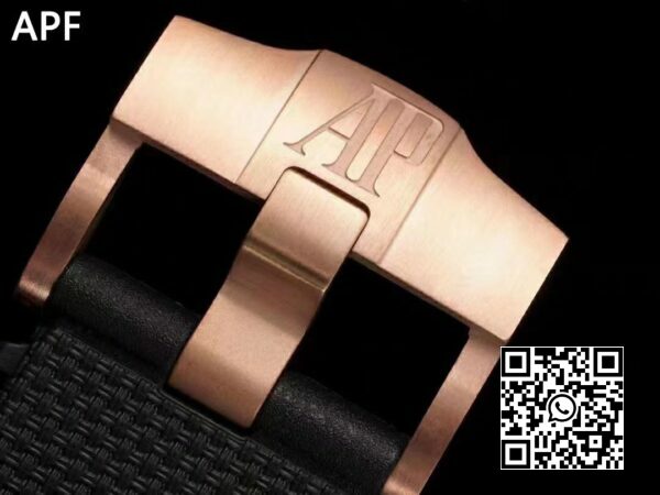 Audemars Piguet Royal Oak Offshore 2020 44 mm APF Factory 11 Best Edition RG Lünette auf Kautschukband A3126 1 Audemars Piguet Royal Oak Offshore 2020 44 mm APF Factory 1:1 Best Edition RG Lünette auf Kautschukband A3126