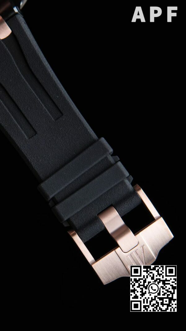 Audemars Piguet Royal Oak Offshore 44mm Μαύρη κεραμική θήκη APF Factory 11 Best Edition Γκρι/λευκό καντράν 9 Audemars Piguet Royal Oak Offshore 44mm Μαύρη κεραμική θήκη APF Factory 1:1 Best Edition Γκρι/λευκό καντράν
