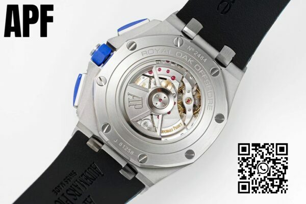 Audemars Piguet Royal Oak Offshore 44mm blå keramisk bezel APF Factory 11 Best Edition Blue Dial 9 Audemars Piguet Royal Oak Offshore 44mm Blue Ceramic Bezel APF Factory 1:1 Best Edition Blue Dial