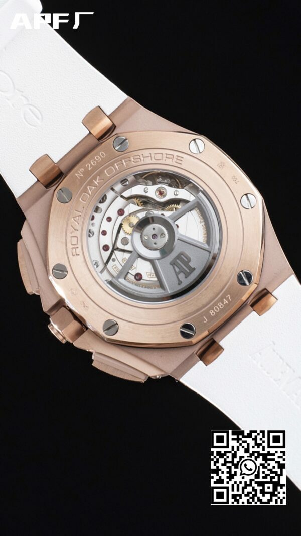 Audemars Piguet Royal Oak Offshore 44mm RG APF Factory 11 Best Edition White Dial 6 Audemars Piguet Royal Oak Offshore 44mm RG APF Factory 1:1 Best Edition White Dial