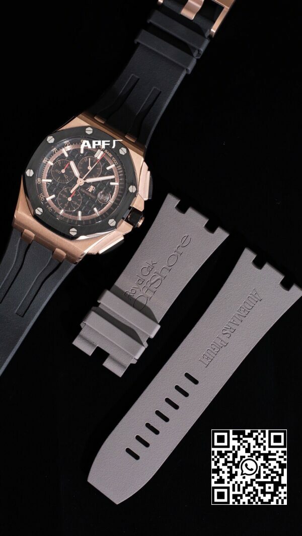 Audemars Piguet Royal Oak Offshore 44 mm RG keramische ring APF Factory 11 Best Edition zwarte wijzerplaat 9 Audemars Piguet Royal Oak Offshore 44 mm RG keramische ring APF Factory 1:1 Best Edition zwarte wijzerplaat
