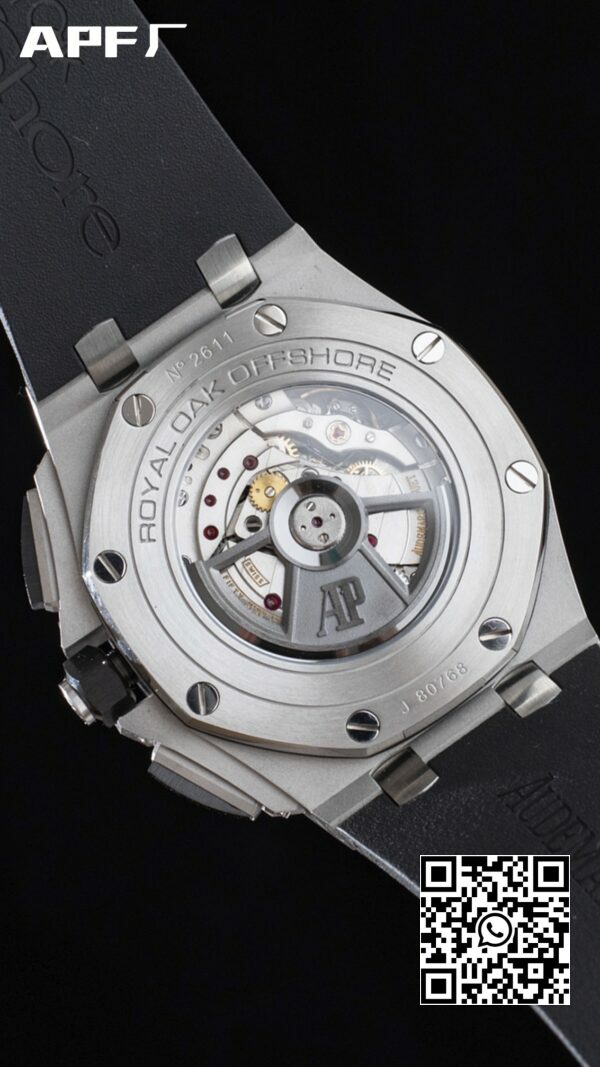 Cadran alb Audemars Piguet Royal Oak Offshore 44 mm SS APF Factory 11 Cea mai bună ediție Cadran alb 6 Cadran alb Audemars Piguet Royal Oak Offshore 44 mm SS Ceramic APF Factory 1:1 Cea mai bună ediție Cadran alb