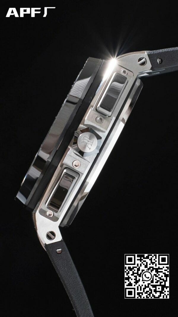 Cadran alb Audemars Piguet Royal Oak Offshore 44 mm SS APF Factory 11 Cea mai bună ediție Cadran alb 7 Cadran alb Audemars Piguet Royal Oak Offshore 44 mm SS APF Factory 1:1 Cea mai bună ediție