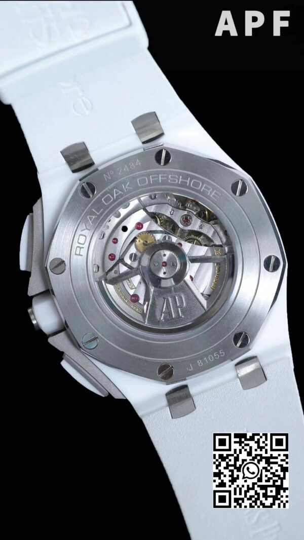 Audemars Piguet Royal Oak Offshore 44 mm hvid keramisk APF Factory 11 Best Edition hvid urskive 6 Audemars Piguet Royal Oak Offshore 44 mm hvid keramisk APF Factory 1:1 Best Edition hvid urskive