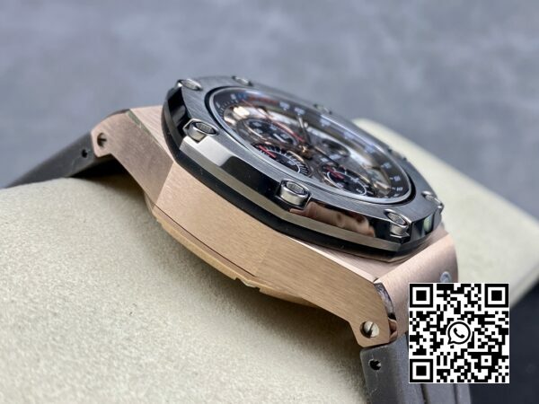 Audemars Piguet Royal Oak Offshore Schumacher RG APF Factory Best Edition GreyBlack kellotaulu 6 Audemars Piguet Royal Oak Offshore Schumacher RG APF Factory Best Edition harmaa/musta kellotaulu