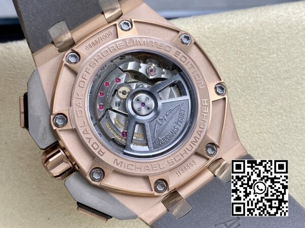 Audemars Piguet Royal Oak Offshore Schumacher RG APF Factory Best Edition GreyBlack kellotaulu 8 Audemars Piguet Royal Oak Offshore Schumacher RG APF Factory Best Edition harmaa/musta kellotaulu
