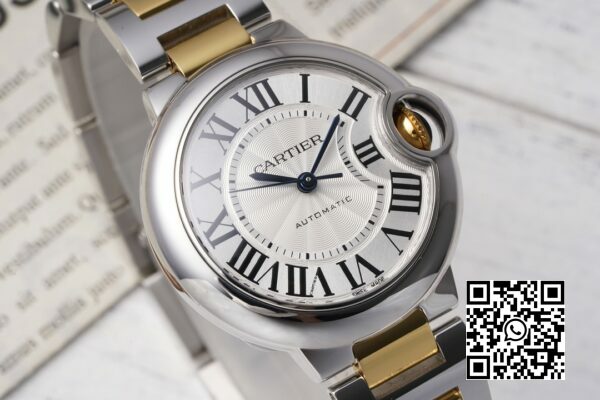 Cartier Ballon Bleu Ladies W2BB0010 28mm SSYG AF Factory 11 Best Edition valkoinen kellotaulu 1 Cartier Ballon Bleu Ladies W2BB0010 28mm SS/YG AF Factory 1:1 Best Edition valkoinen kellotaulu
