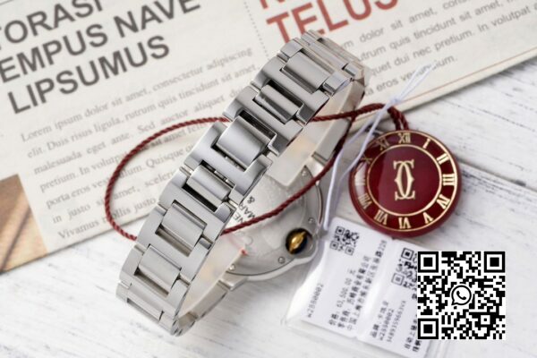 Cartier Ballon Bleu Ladies W2BB0010 28mm SSYG AF Factory 11 Best Edition valkoinen kellotaulu 8 Cartier Ballon Bleu Ladies W2BB0010 28mm SS/YG AF Factory 1:1 Best Edition valkoinen kellotaulu