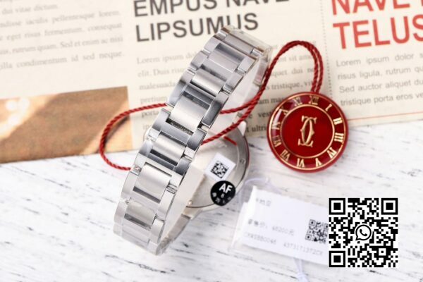Cartier Ballon Bleu W4BB0020 33mm SS AF Factory 11 Best Edition White Diamonds Dial 3 Cartier Ballon Bleu W4BB0020 33mm SS AF Factory 1:1 Best Edition White Diamonds Dial