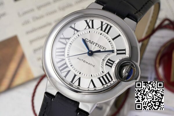 Cartier Ballon Bleu W6920085 33mm SS AF Factory 11 Best Edition Silver Dial 6 Cartier Ballon Bleu W6920085 33mm SS AF Factory 1:1 Best Edition Silver Dial