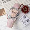 Cartier Ballon Bleu WSBB0002 33mm SS AF Factory 11 Melhor Edição Mostrador Rosa 3 Cartier Ballon Bleu WSBB0002 33mm SS AF Factory 1:1 Melhor Edição Mostrador Rosa