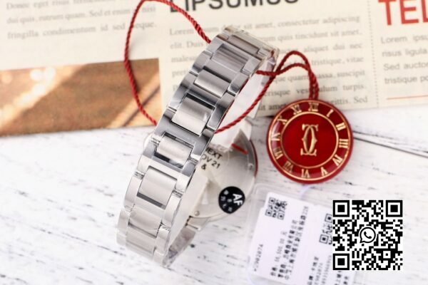 Cartier Ballon Bleu WSBB0033 33 mm SS AF Factory 11 Best Edition Cadran texturé rose 3 Cartier Ballon Bleu WSBB0033 33 mm SS AF Factory 1:1 Best Edition Cadran texturé rose