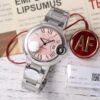 Cartier Ballon Bleu WSBB0033 33mm SS AF Factory 11 Melhor Edição Rosa Texturizado Dial 5 Cartier Ballon Bleu WSBB0033 33mm SS AF Factory 1:1 Melhor Edição Rosa Texturizado Dial
