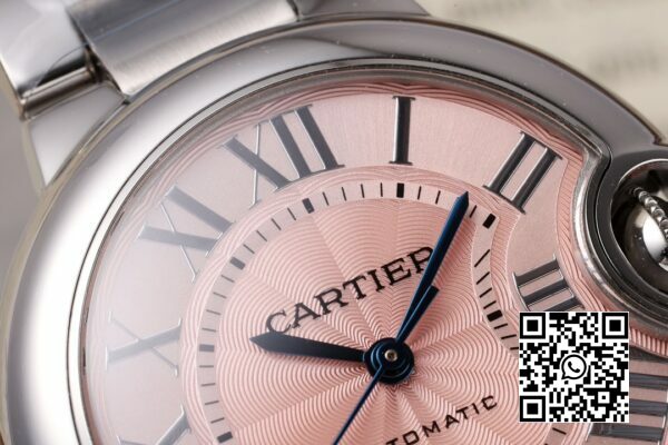 Cartier Ballon Bleu WSBB0033 33 mm SS AF Factory 11 Best Edition Cadran texturé rose 6 Cartier Ballon Bleu WSBB0033 33 mm SS AF Factory 1:1 Best Edition Cadran texturé rose