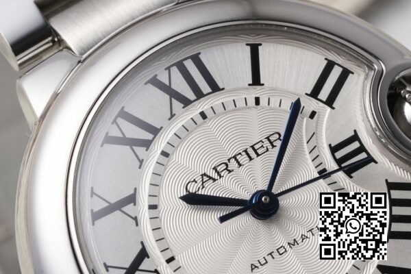 Cartier Ballon Bleu WSBB0044 33mm SS AF Factory 11 Best Edition White Dial 3 Cartier Ballon Bleu WSBB0044 33mm SS AF Factory 1:1 Best Edition White Dial