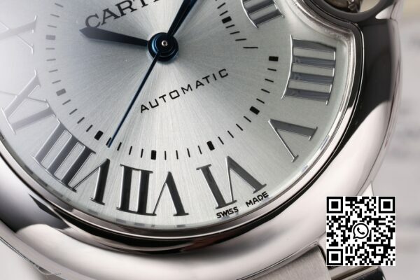 Cartier Ballon Bleu WSBB0045 33mm SS AF Factory 11 Best Edition White Textured Dial 5 Cartier Ballon Bleu WSBB0045 33mm SS AF Factory 1:1 Best Edition White Textured Dial