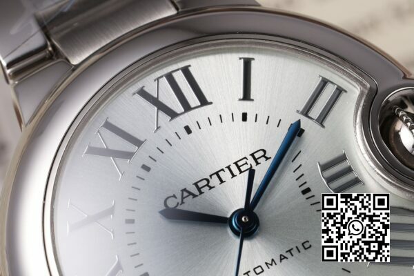 Cartier Ballon Bleu WSBB0045 33mm SS AF Factory 11 Best Edition White Textured Dial 7 Cartier Ballon Bleu WSBB0045 33mm SS AF Factory 1:1 Best Edition White Textured Dial
