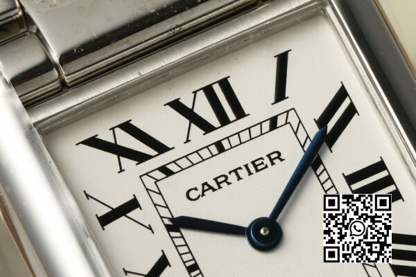 Cartier Tank Must SS 25,5 mm AF Factory 11 Best Edition Biała tarcza 10 Cartier Tank Must SS 25,5 mm AF Factory 1:1 Best Edition Biała tarcza