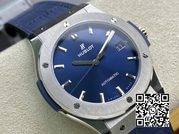 HUBLOT Classic Fusion 42mm 542.NX .7170.LR Titanium WWF Factory 11 Best Edition Blue Dial 2 HUBLOT Classic Fusion 42mm 542.NX.7170.LR Titanium WWF Factory 1:1 Best Edition Blue Dial
