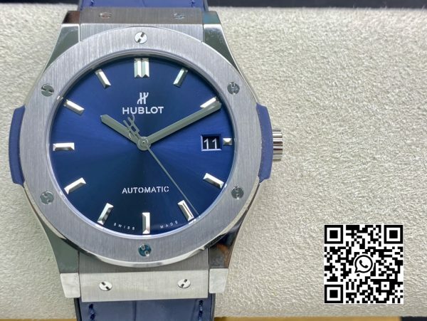 HUBLOT Classic Fusion 42mm 542.NX .7170.LR Titanium WWF Factory 11 Best Edition Blue Dial 3 HUBLOT Classic Fusion 42mm 542.NX.7170.LR Titanium WWF Factory 1:1 Best Edition Blue Dial