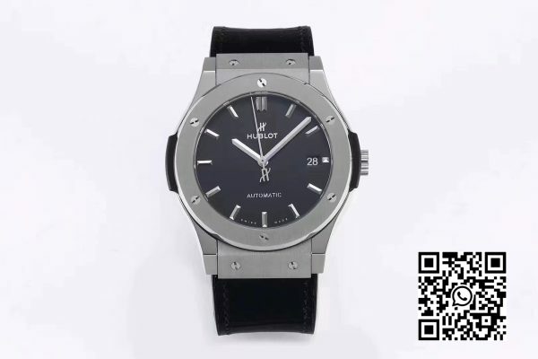 HUBLOT Classic Fusion 45mm 511.NX .1171.LR Titanium WWF Factory 11 Best Edition Black Dial 2 HUBLOT Classic Fusion 45mm 511.NX.1171.LR Titanium WWF Factory 1:1 Best Edition Black Dial