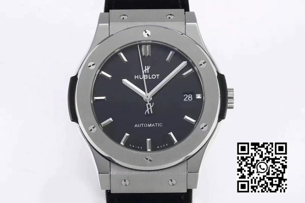 HUBLOT Classic Fusion 45mm 511.NX .1171.LR Titanium WWF Factory 11 Best Edition Black Dial 3 HUBLOT Classic Fusion 45mm 511.NX.1171.LR Titanium WWF Factory 1:1 Best Edition Black Dial