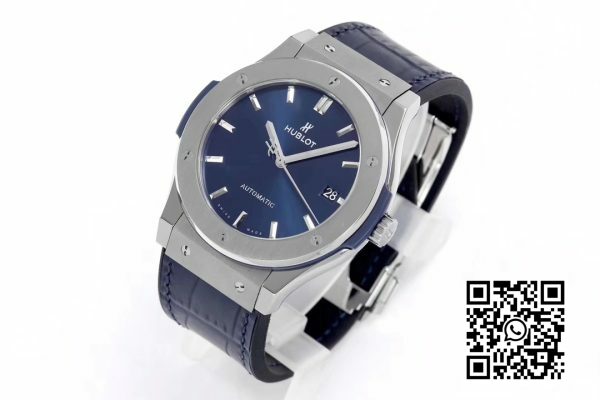 HUBLOT Classic Fusion 45mm 511.NX .7170.LR Titanium WWF Factory 11 Best Edition Blue Dial 5 HUBLOT Classic Fusion 45mm 511.NX.7170.LR Titanium WWF Factory 1:1 Best Edition Blue Dial