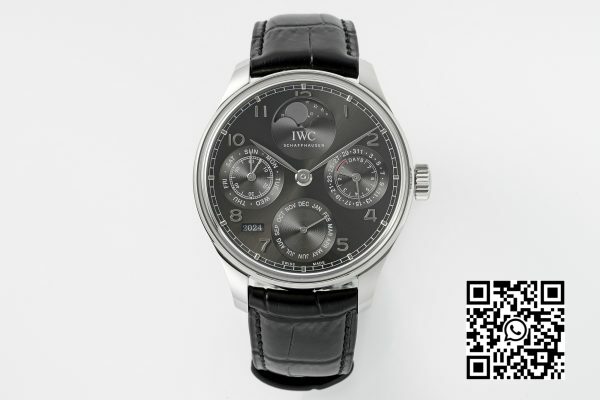 IWC Portugieser Calendário Perpétuo IW503301 SS APS Fábrica 11 Melhor Edição Mostrador Cinza 2 IWC Portugieser Calendário Perpétuo IW503301 SS APS Fábrica 1:1 Melhor Edição Mostrador Cinza
