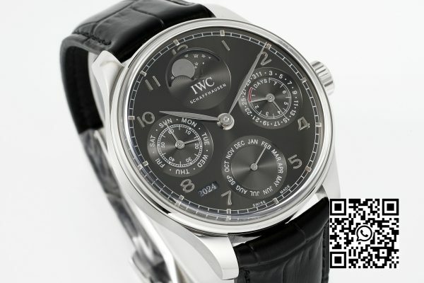 IWC Portugieser Calendário Perpétuo IW503301 SS APS Fábrica 11 Melhor Edição Mostrador Cinza 3 IWC Portugieser Calendário Perpétuo IW503301 SS APS Fábrica 1:1 Melhor Edição Mostrador Cinza