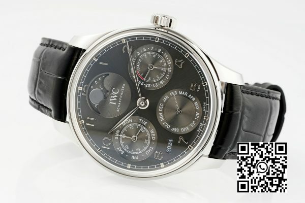 IWC Portugieser Calendário Perpétuo IW503301 SS APS Fábrica 11 Melhor Edição Mostrador Cinza 6 IWC Portugieser Calendário Perpétuo IW503301 SS APS Fábrica 1:1 Melhor Edição Mostrador Cinza