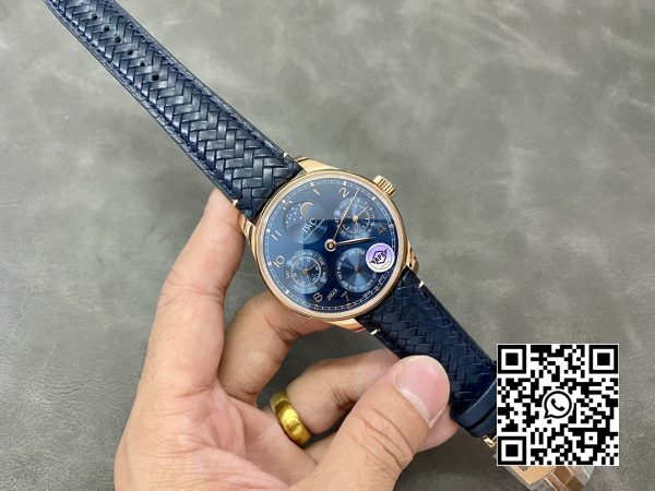 IWC Portugieser Perpetual Calendar IW503312 RG APS Factory 11 Best Edition Blue Dial 6 IWC Portugieser Perpetual Calendar IW503312 RG APS Factory 1:1 Best Edition Blue Dial