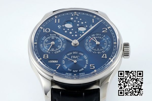 IWC Portugieser Perpetual Calendar IW503401 SS APS Factory 11 Best Edition Blue Dial 3 IWC Portugieser Perpetual Calendar IW503401 SS APS Factory 1:1 Best Edition Blue Dial