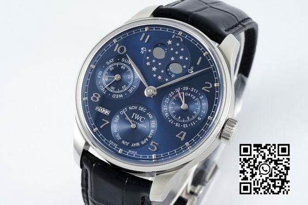 IWC Portugieser Perpetual Calendar IW503401 SS APS Factory 11 Best Edition Blue Dial 4 IWC Portugieser Perpetual Calendar IW503401 SS APS Factory 1:1 Best Edition Blue Dial