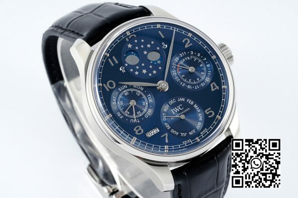 IWC Portugieser Perpetual Calendar IW503401 SS APS Factory 11 Best Edition Blue Dial 5 IWC Portugieser Perpetual Calendar IW503401 SS APS Factory 1:1 Best Edition Blue Dial