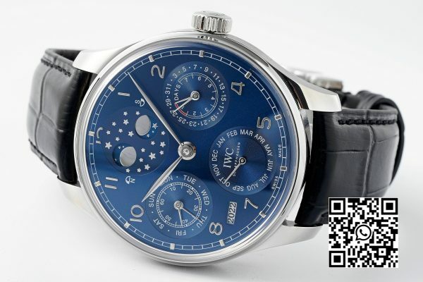 IWC Portugieser Perpetual Calendar IW503401 SS APS Factory 11 Best Edition Blue Dial 6 IWC Portugieser Perpetual Calendar IW503401 SS APS Factory 1:1 Best Edition Blue Dial