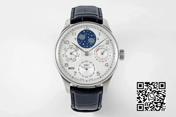 IWC Portugieser Calendário Perpétuo IW503406 SS APS Fábrica 11 Melhor Edição Mostrador Branco 2 IWC Portugieser Calendário Perpétuo IW503406 SS APS Fábrica 1:1 Melhor Edição Mostrador Branco