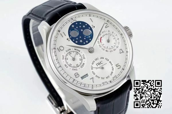 IWC Portugieser Calendário Perpétuo IW503406 SS APS Fábrica 11 Melhor Edição Mostrador Branco 5 IWC Portugieser Calendário Perpétuo IW503406 SS APS Fábrica 1:1 Melhor Edição Mostrador Branco
