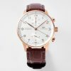 IWC كرونوغراف برتغالي IW371482 RG ZF Factory 11 أفضل إصدار مينا بيضاء 2 IWC برتغالية كرونوغراف IW371482 RG ZF Factory 1:1 أفضل إصدار مينا بيضاء