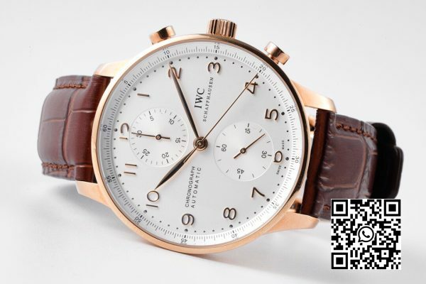 IWC portugalski chronograf IW371482 RG ZF Factory 11 Best Edition biała tarcza 4 IWC portugalski chronograf IW371482 RG ZF Factory 1:1 Best Edition biała tarcza