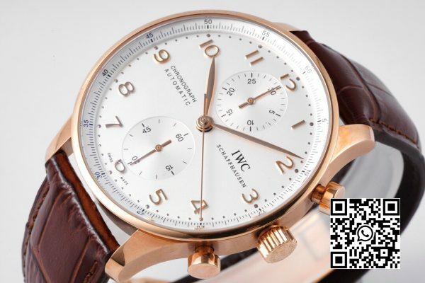 IWC portugalski chronograf IW371482 RG ZF Factory 11 Best Edition biała tarcza 5 IWC portugalski chronograf IW371482 RG ZF Factory 1:1 Best Edition biała tarcza