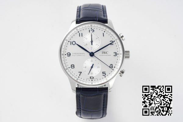 IWC برتغالي كرونوغراف IW371605 ZF Factory 11 أفضل إصدار مينا بيضاء 2 IWC برتغالية كرونوغراف IW371605 ZF Factory 1:1 أفضل إصدار مينا بيضاء