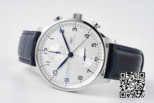 IWC برتغالي كرونوغراف IW371605 ZF Factory 11 أفضل إصدار مينا بيضاء 5 IWC برتغالية كرونوغراف IW371605 ZF Factory 1:1 أفضل إصدار مينا بيضاء
