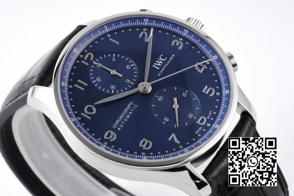 IWC Cronografo Portoghese IW371606 ZF Factory 11 Migliore Edizione Quadrante Blu 4 IWC Cronografo Portoghese IW371606 ZF Factory 1:1 Migliore Edizione Quadrante Blu