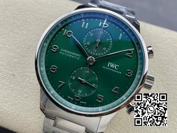 IWC Portuguese Chronograph IW371615 ZF Factory 11 Best Edition Green Dial 4 IWC Portuguese Chronograph IW371615 ZF Factory 1:1 Best Edition Green Dial