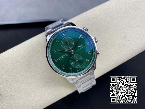 IWC Portuguese Chronograph IW371615 ZF Factory 11 Best Edition Green Dial 5 IWC Portuguese Chronograph IW371615 ZF Factory 1:1 Best Edition Green Dial