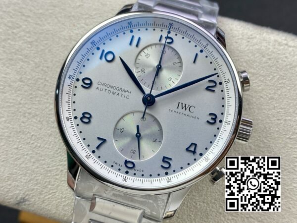 Cronógrafo portugués IWC IW371617 ZF Factory 11 Best Edition Esfera blanca 4 Cronógrafo portugués IWC IW371617 ZF Factory 1:1 Best Edition Esfera blanca