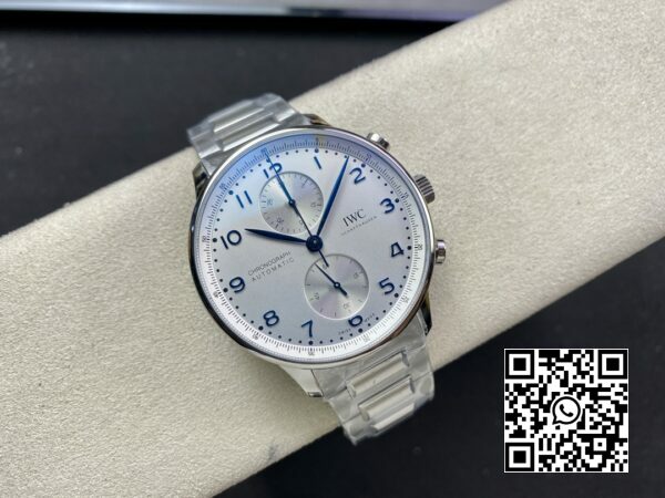 Cronógrafo portugués IWC IW371617 ZF Factory 11 Best Edition Esfera blanca 6 Cronógrafo portugués IWC IW371617 ZF Factory 1:1 Best Edition Esfera blanca