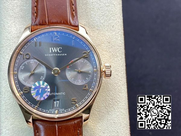 IWC Portuguese Real PR RG IW500702 ZF Factory 11 Best Edition Gray Dial 3 IWC Portuguese Real PR RG IW500702 ZF Factory 1:1 Best Edition Gray Dial